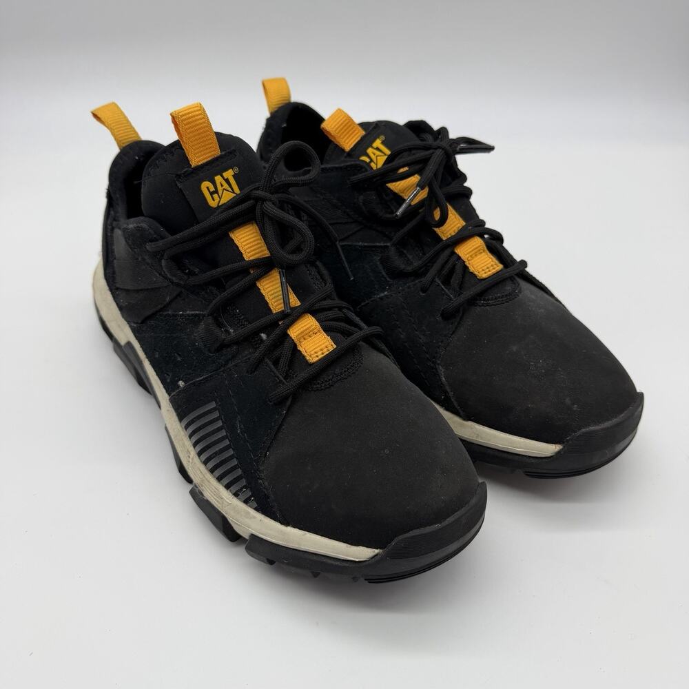 CAT Caterpillar Intruder P110597 Shoes Men’s 10 Black Yellow Chunky Sneakers
